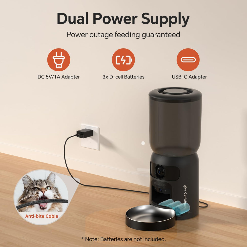 Centvicam feeder dispensing mechanism shows anti-jam design