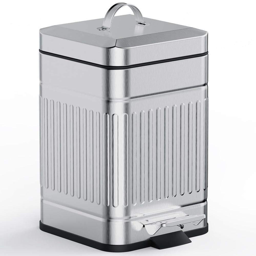 CEROELDA 5L trash can with lid and pedal for clean, hands-free disposal.