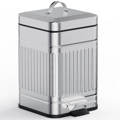 CEROELDA 5L trash can with lid and pedal for clean, hands-free disposal.