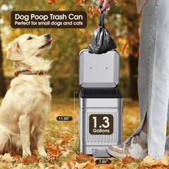 CEROELDA retro embossed metal waste bin adds farmhouse charm.