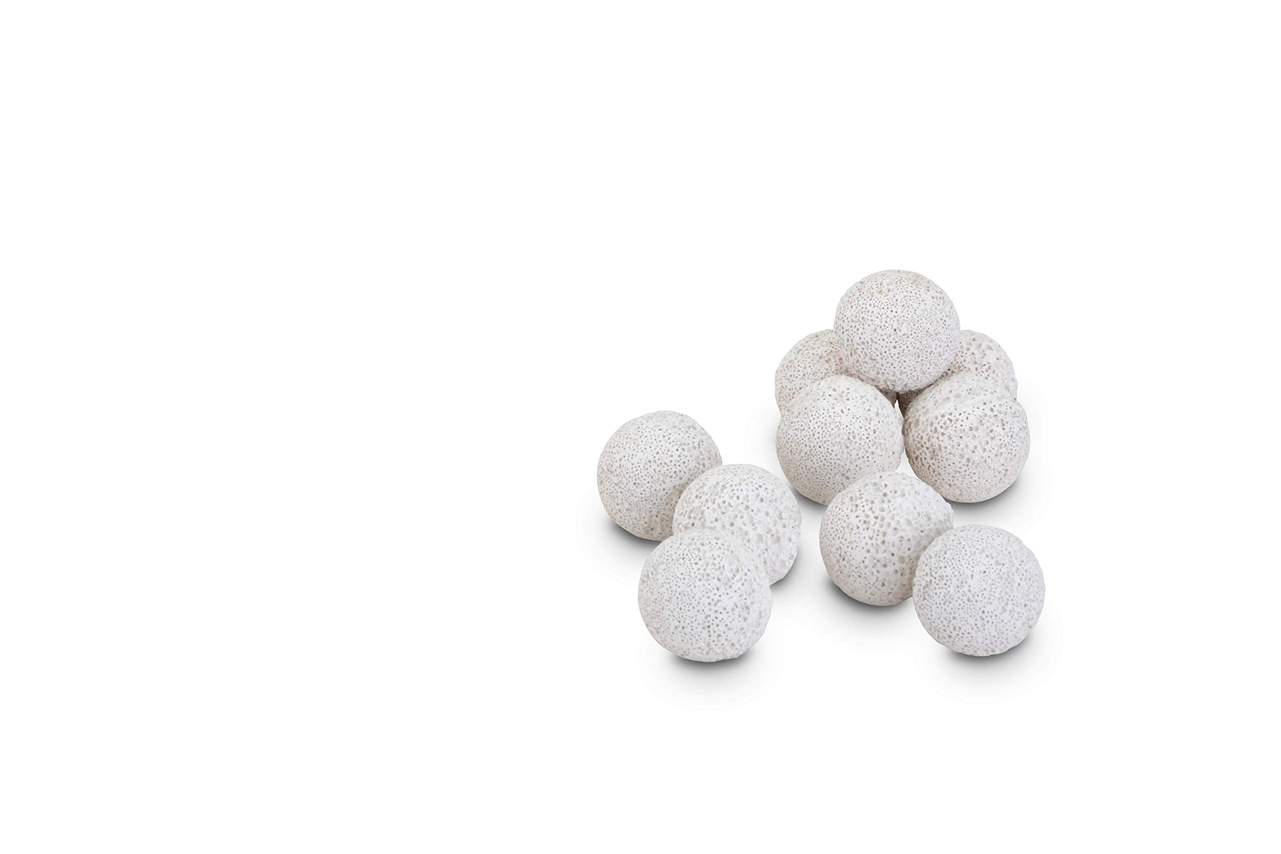 CerMedia MarinePure 1.5-inch sphere in filter basket ready for wet/dry systems.