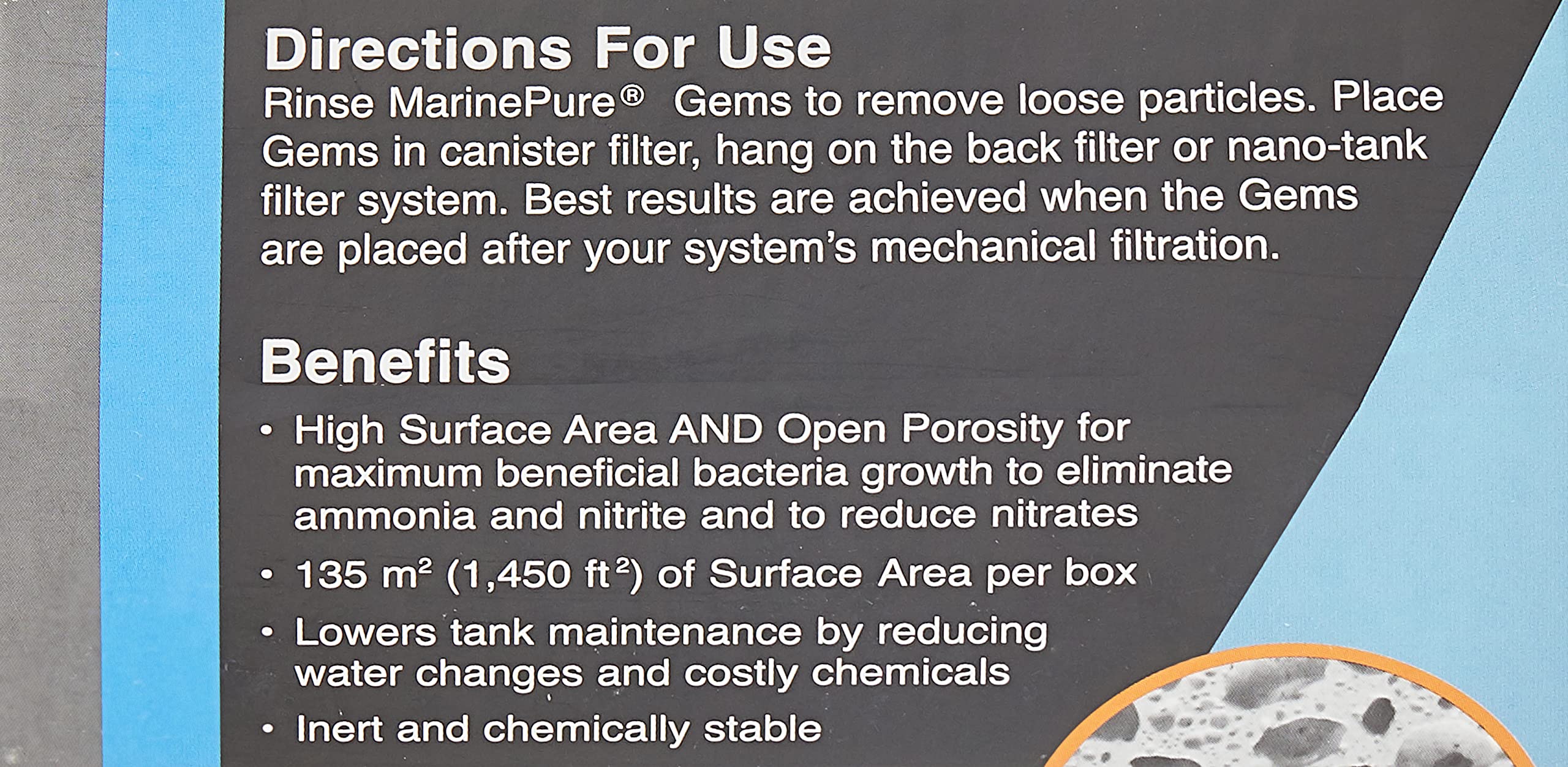 CerMedia MarinePure Gems inside a canister filter to boost biofiltration.