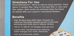 CerMedia MarinePure Gems inside a canister filter to boost biofiltration.