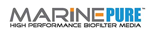 CerMedia MarinePure Gems in a saltwater tank indicating ammonia-nitrite reduction potential.
