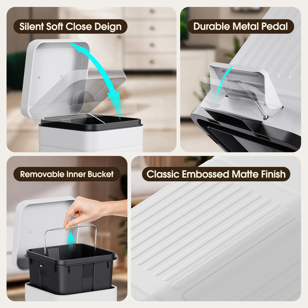 CEROELDA removable inner bucket for easy dumping and cleaning.