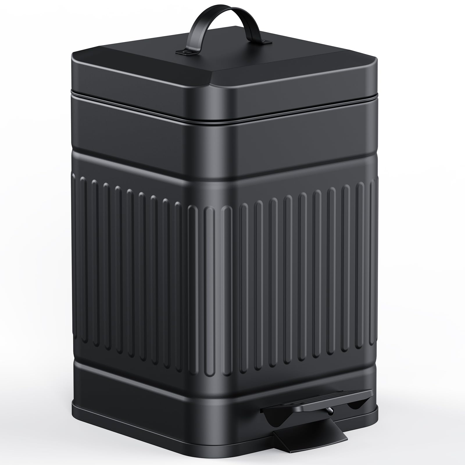 CEROELDA small trash can lid with soft-close action for quiet, everyday use.