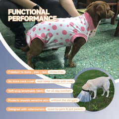 Ceseonce belly-access-snaps design for quick wound checks and bathroom access.