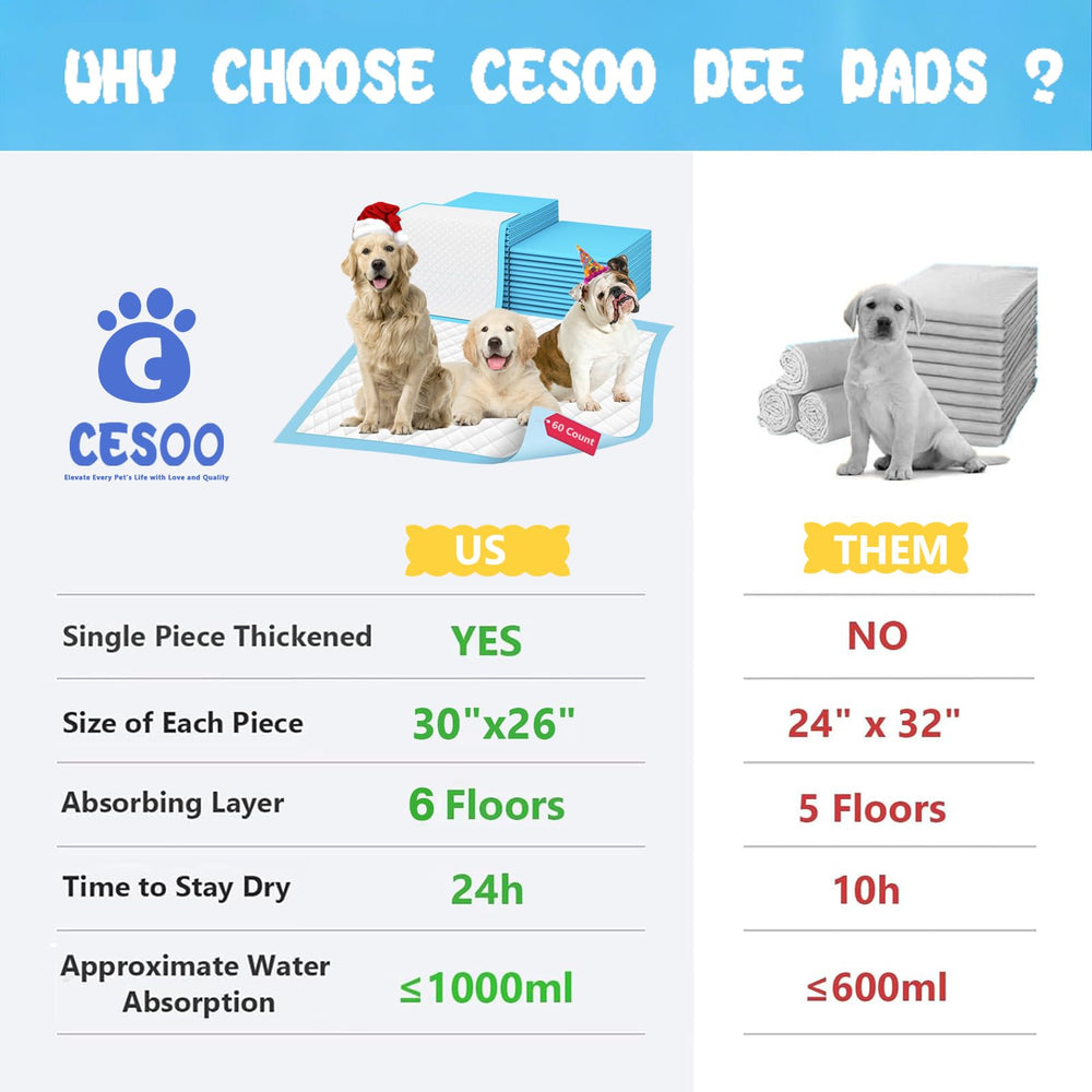 CESOO XL 7-layer top view shows perforated surface for quick liquid spread and dry feel.