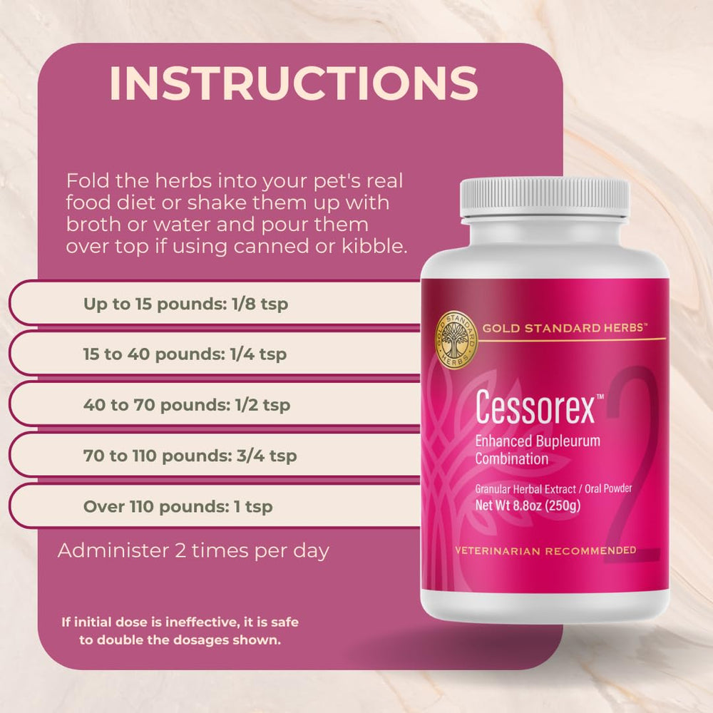 Gold Standard Herbs Cessorex dog coat shine after regular use.