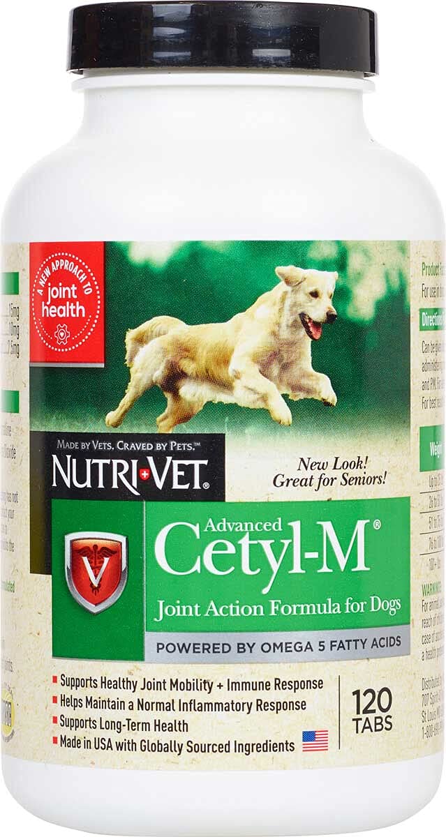 Cetyl M Advanced Dog Joint Action Tablets product image highlighting joint support for active dogs