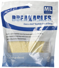 Ceva Breakables Rawhide Sticks for dogs 11-50 lbs support dental maintenance