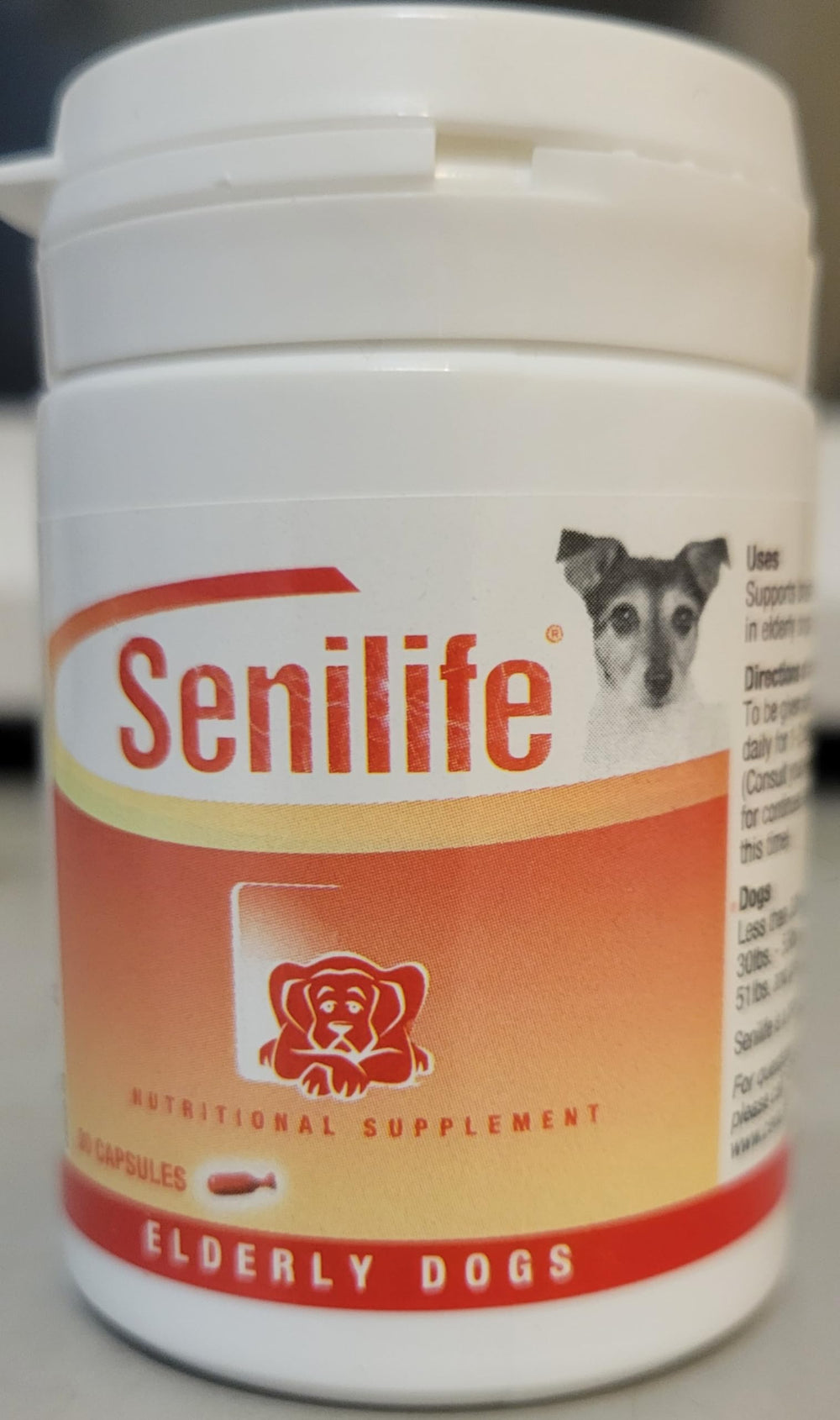 Ceva Senilife dog owner using the product demonstrates simple at home administration.