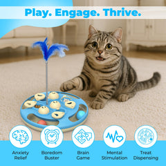 CGBD Cat Puzzle with feather teaser sparks hunting-like play for daily sessions.