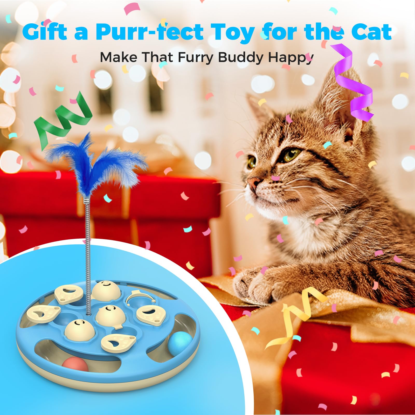 CGBD Cat Puzzle fosters active playtime and wellness during independent sessions.