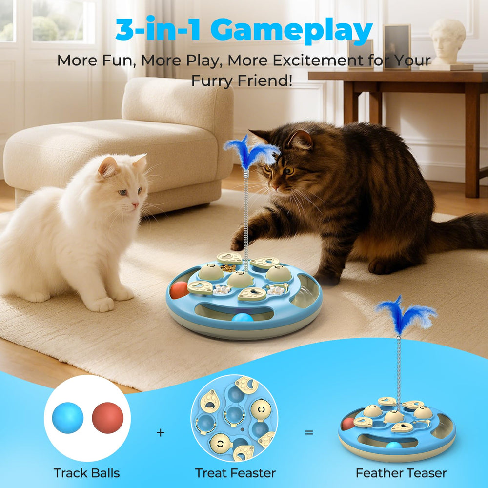 CGBD Cat Puzzle Level 3 treat feeder encourages slow, mindful snacking during play.