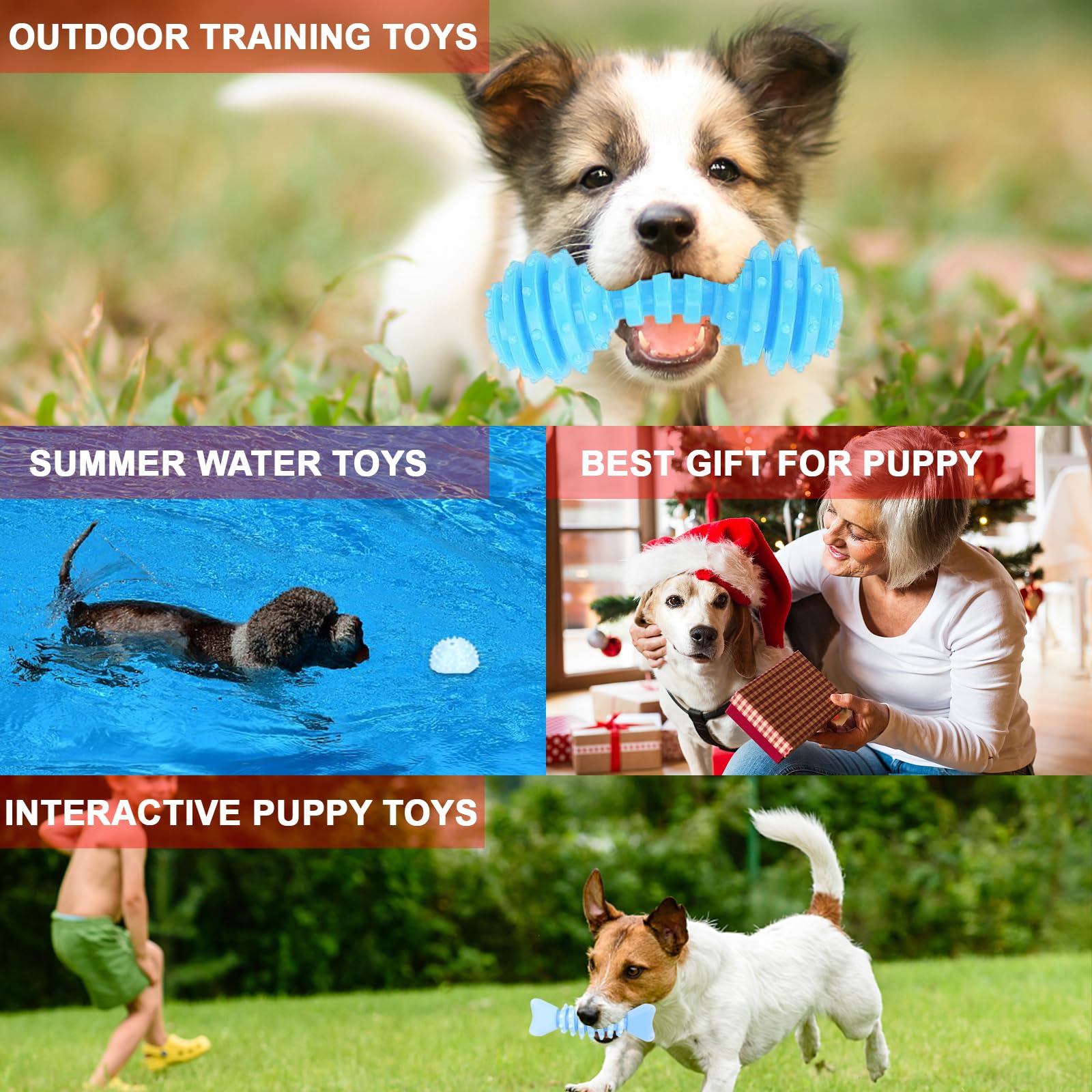 CGBD puppy toys non-toxic natural rubber for safe chewing