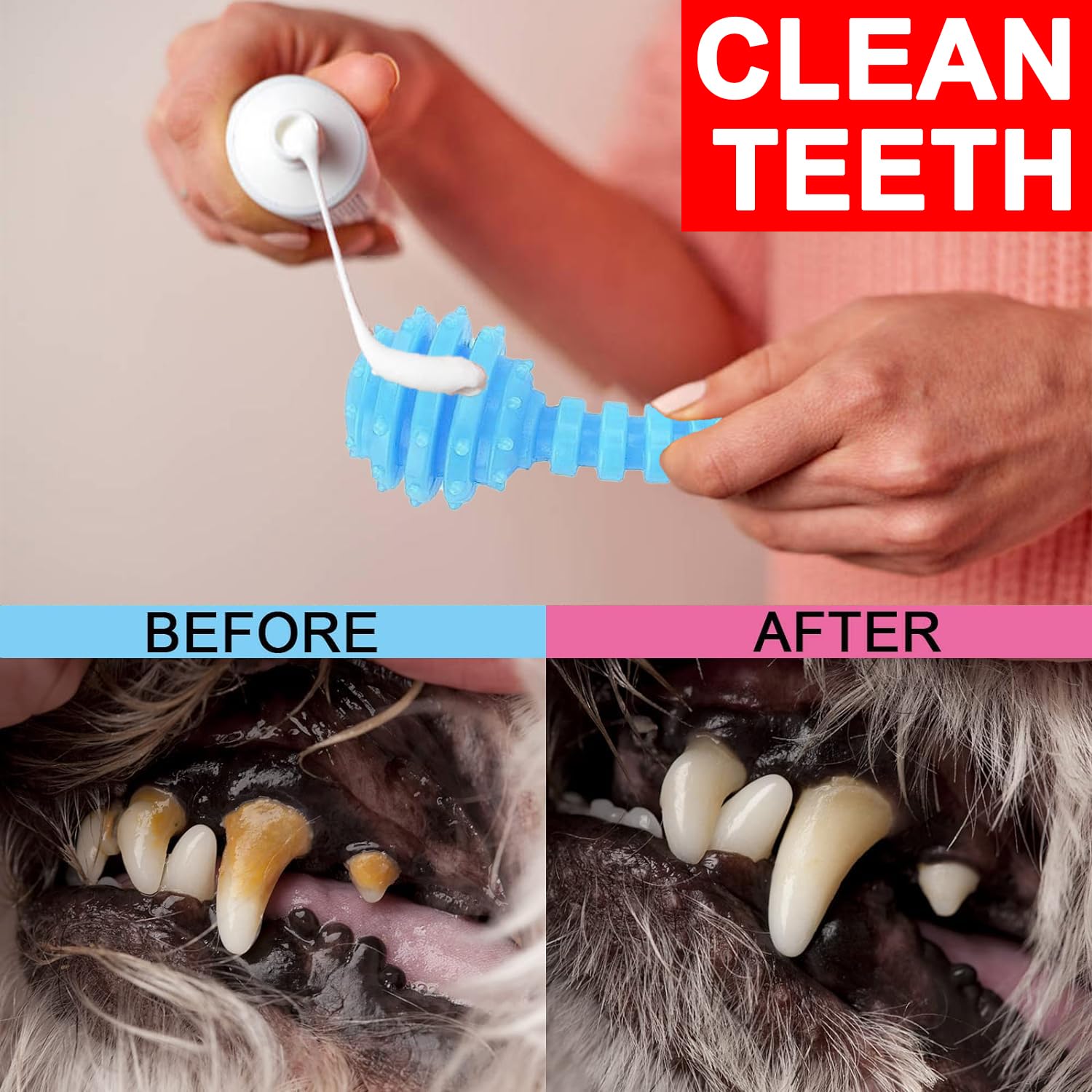 CGBD puppy toys uneven surface scrubs teeth and massages gums