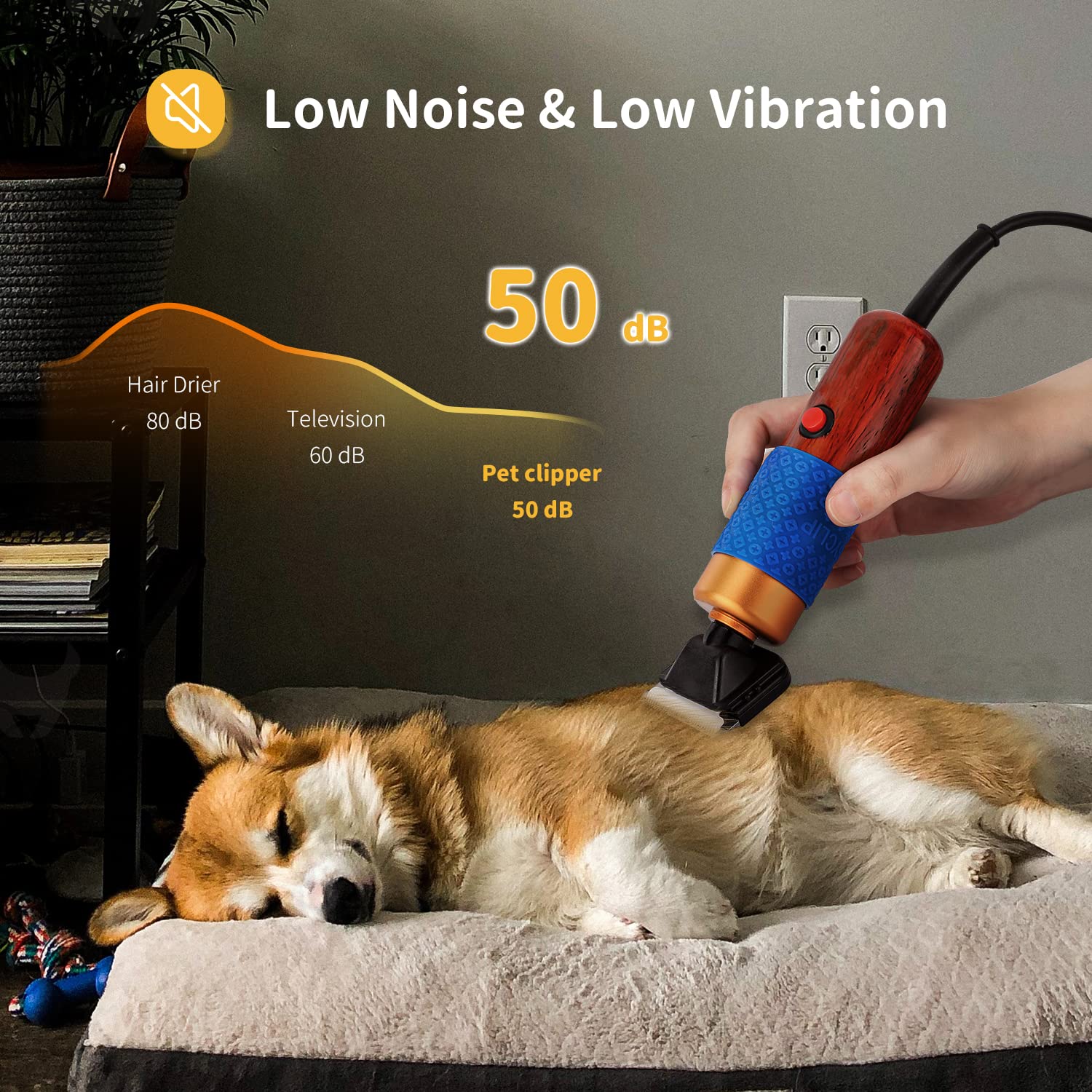 CGOLDENWALL Dog Hair Clipper spare blade kit highlights easy maintenance and quick replacement.