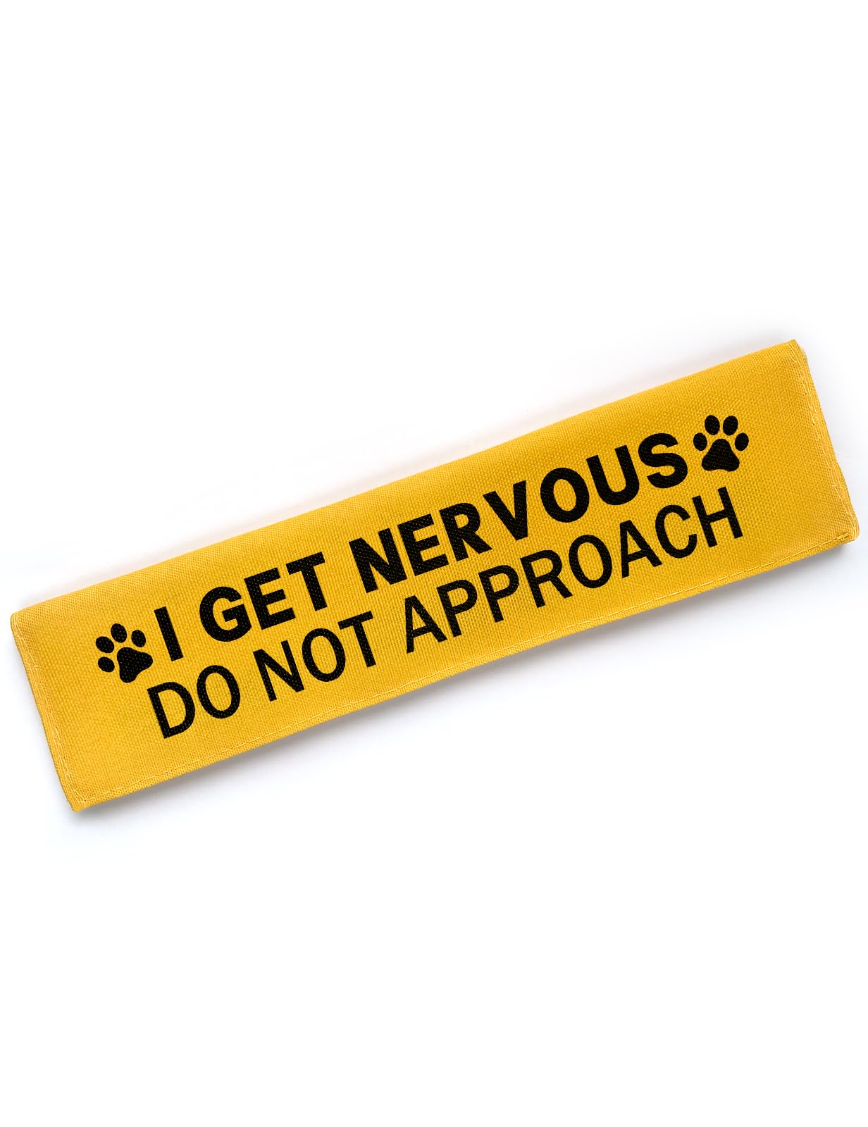 Cgvovgr nervous dog leash sleeve in yellow signals caution on walks, improving visibility.