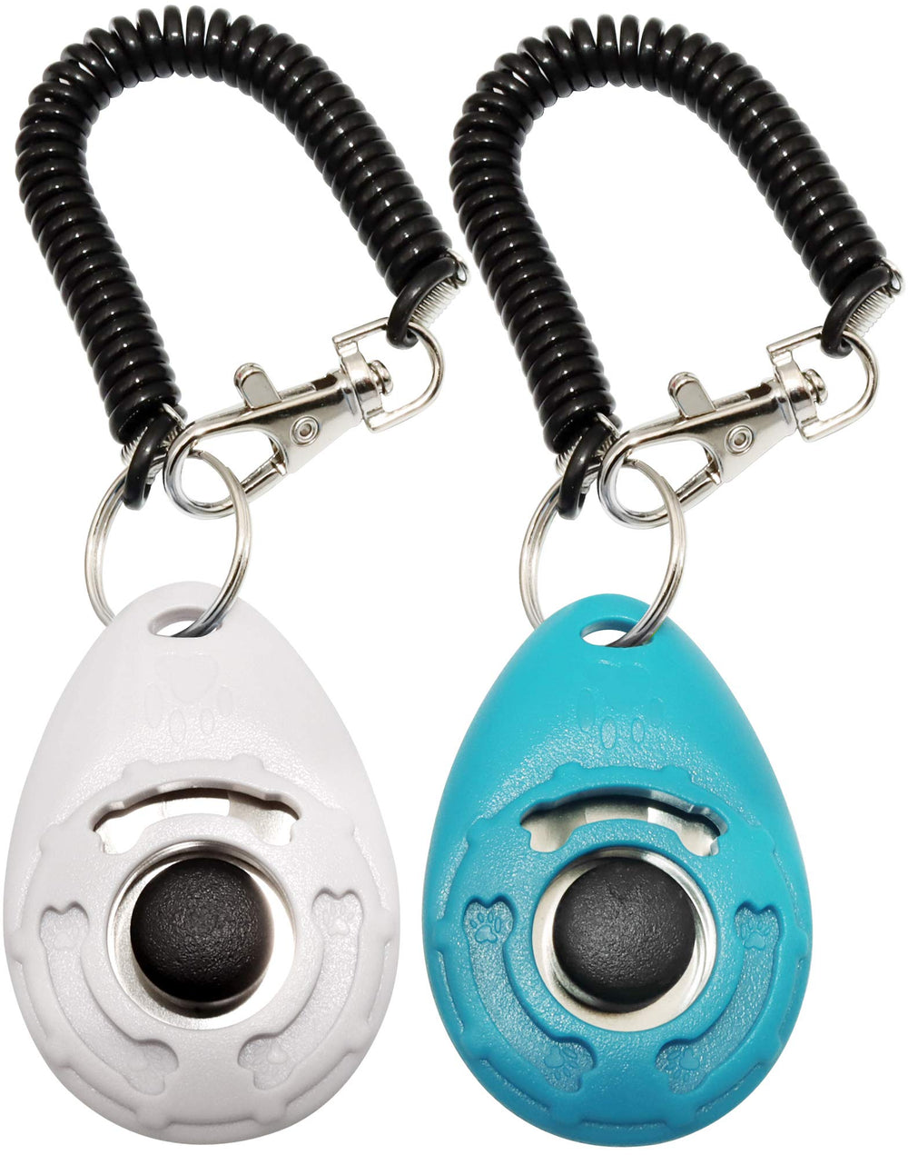 Chadou training clicker white wrist strap for dog obedience training and positive reinforcement