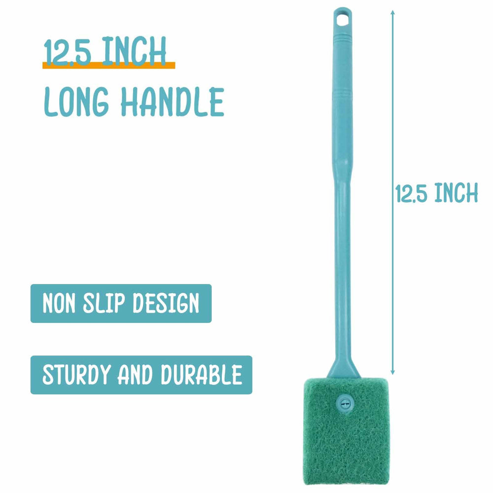 chaekoy aquarium brush handle close-up emphasizes easy grip during cleaning