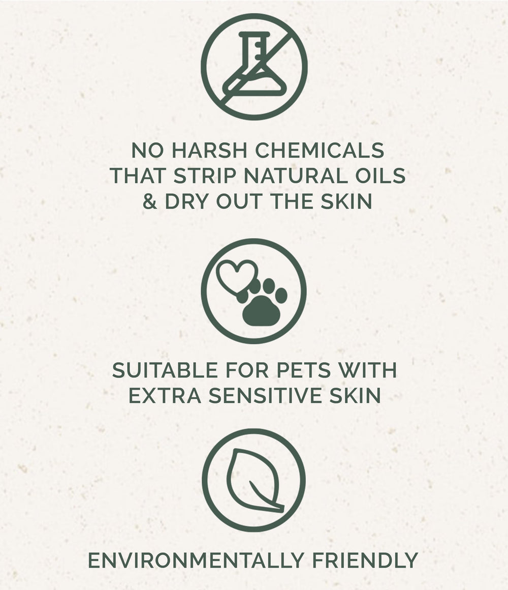 Chagrin Valley unscented shampoo application on hands for puppy baths