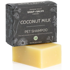 Chagrin Valley dog shampoo bar close-up showing gentle cleansing with natural ingredients