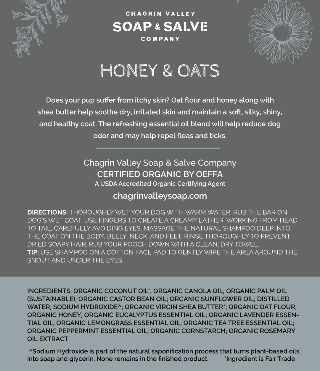 Chagrin Valley puppy-friendly formula supports gentle bath routines.