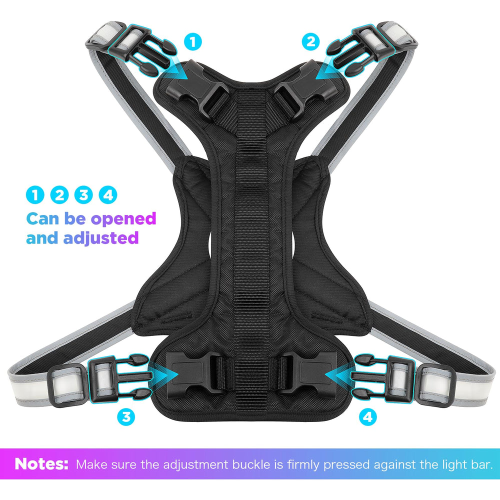 ChalkLit waterproof dog harness durable for all-weather use