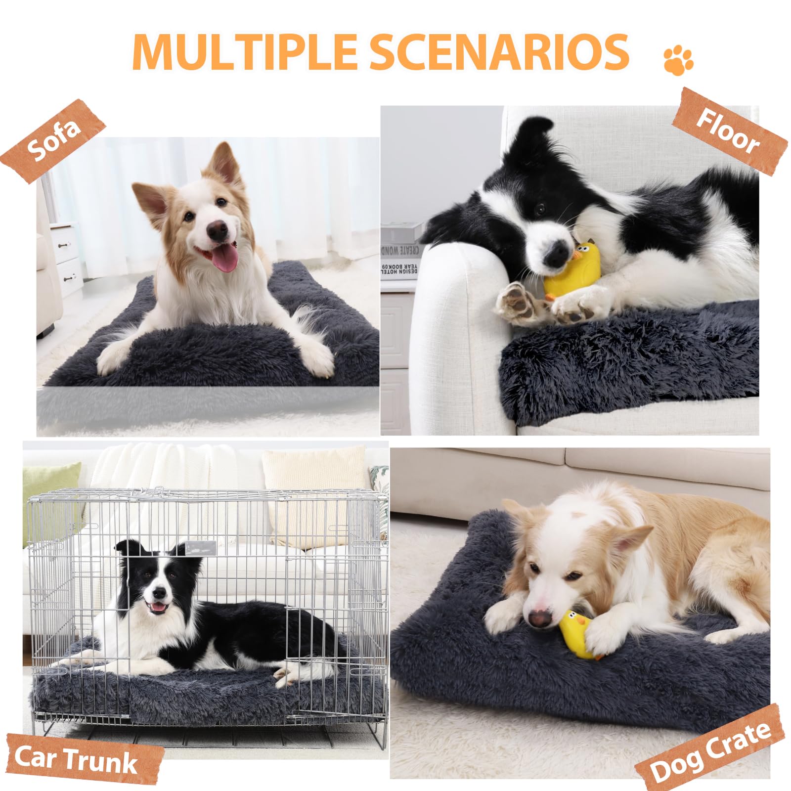 CHAMPETS machine-washable bed demonstrates quick cleanup after muddy adventures