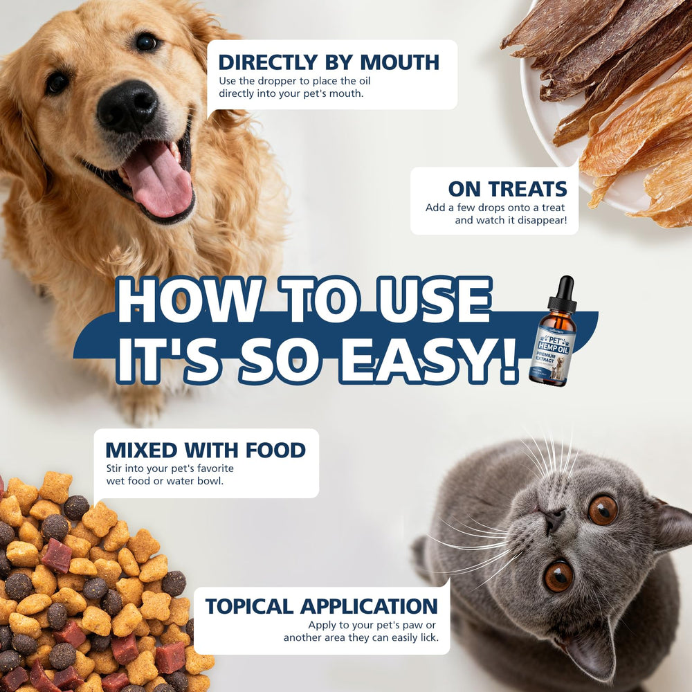 CHANUBITO Pets hemp oil packaging highlighting non-GMO, cruelty-free claims