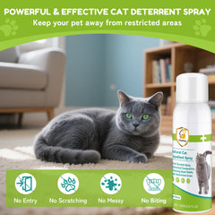 Chaohua Cat Deterrent Spray outdoors in garden boundary spraying.