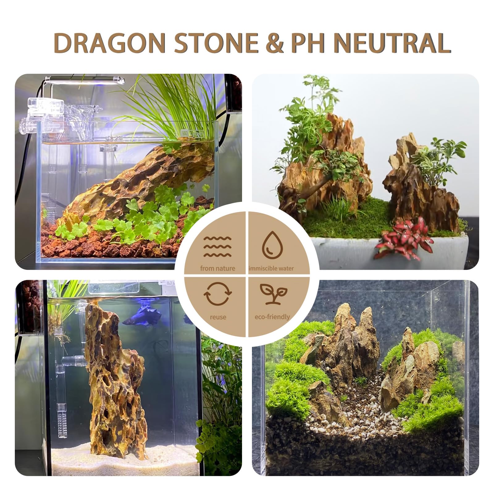 ChaoLeHo Dragon Stone layered-structure closeup for versatile aquascaping