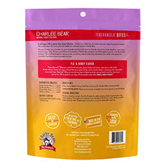 Charlee Bear Bearnola Bites crunchy clusters close-up, inviting aroma for dogs.