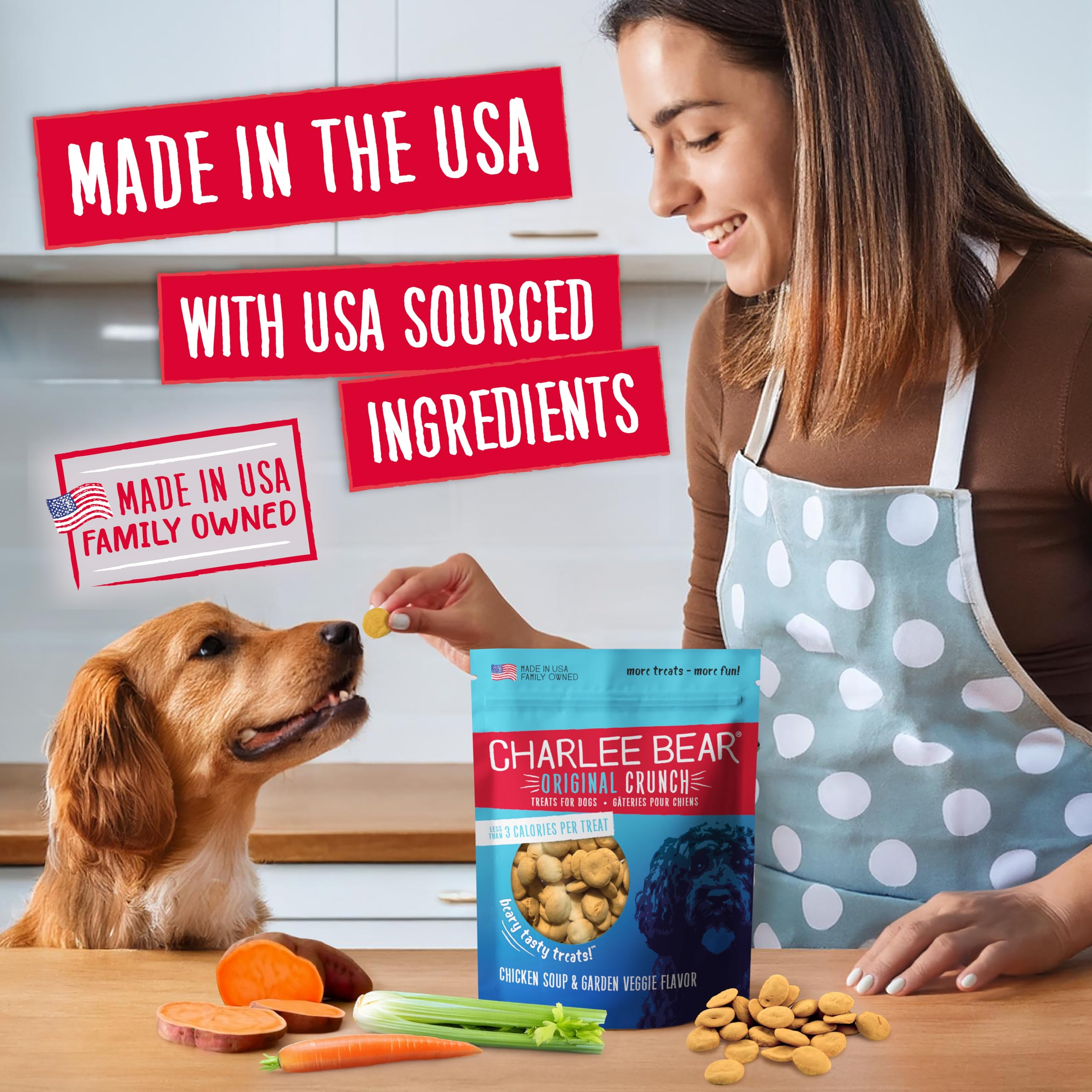 Charlee Bear Original Crunch cheese and egg – crunchy reward for everyday training.