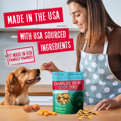 Charlee Bear Original Crunch cheese egg USA-made bag signals small-batch quality.