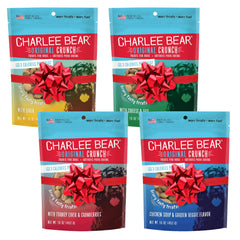 Charlee Bear Original Crunch Liver treats close-up, protein-rich bite ideal for training rewards.