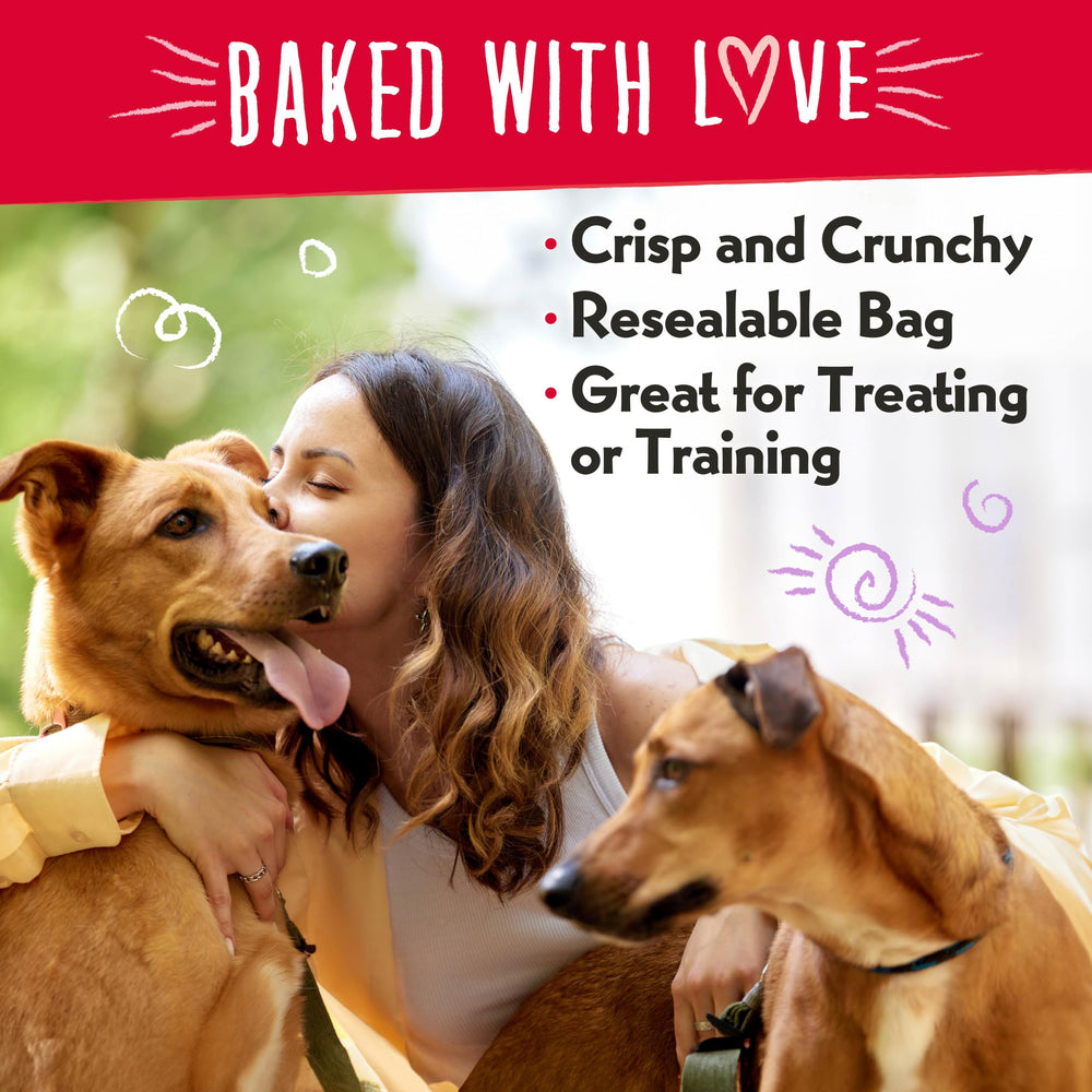 Charlee Bear Puppy-training treats small crisp shown for easy portioning.