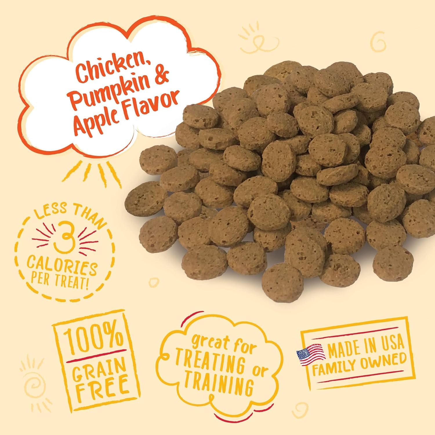 Charlee Bear chicken-pumpkin-apple treats deliver savory flavor and natural ingredients