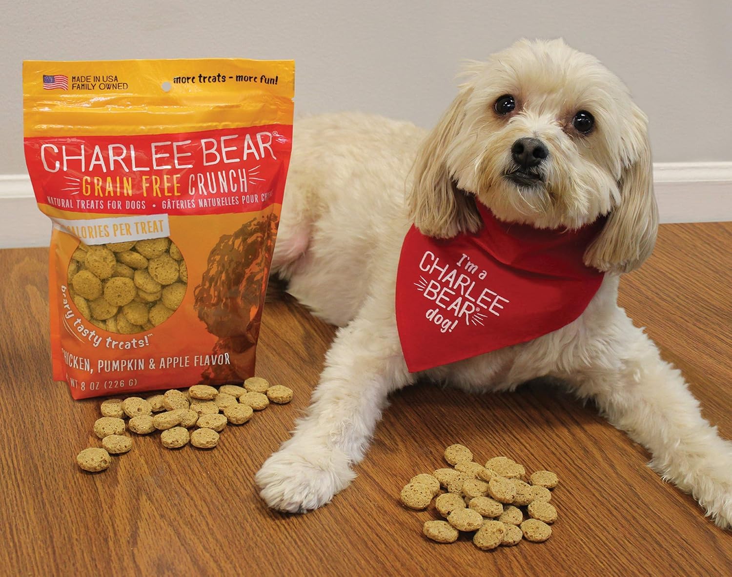 Charlee Bear training treats suitable for small to large breeds during training