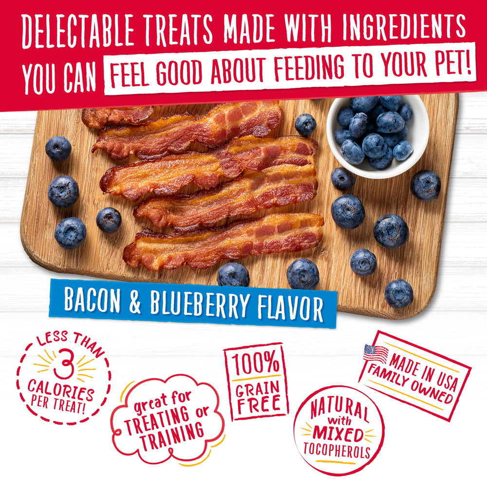 Charlee Bear Training Treats USA-made label signals American-made quality.