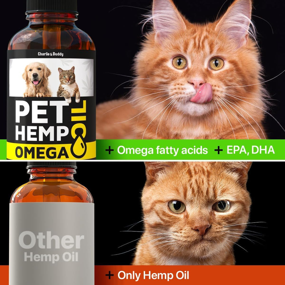 CHARLIE & BUDDY dropper-dosed oil blends easily into dog meals