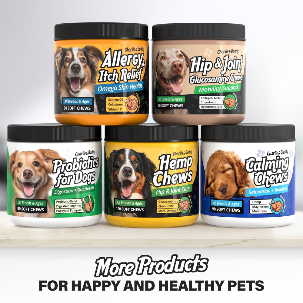 Charlie & Buddy duck-flavor soft chews ideal for long-term calm