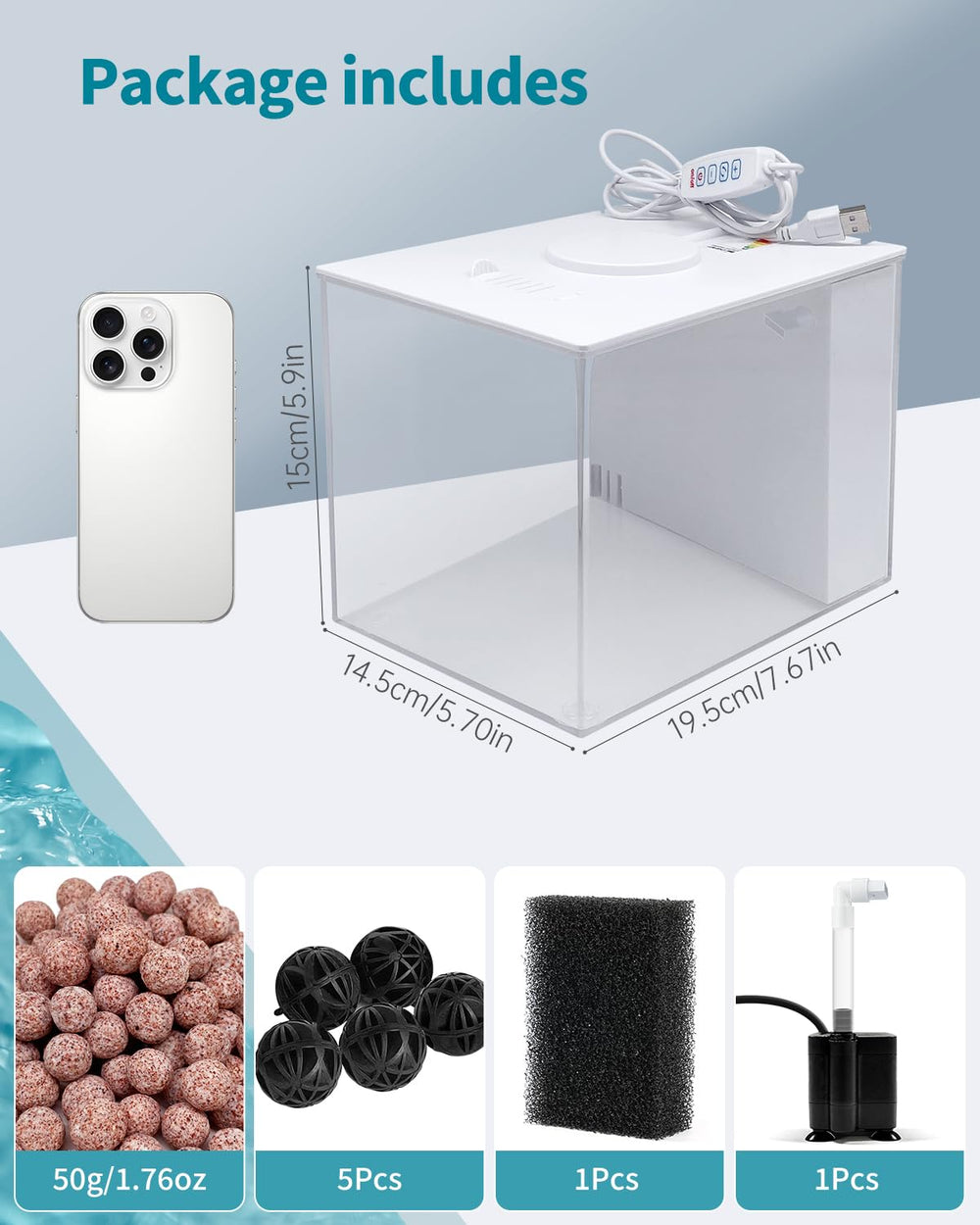 Charmshine betta habitat setup provides clear visibility and a healthy Betta environment.