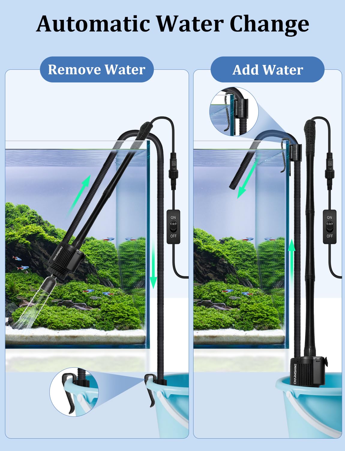Charmshine filter cup with replaceable sponge for efficient filtration