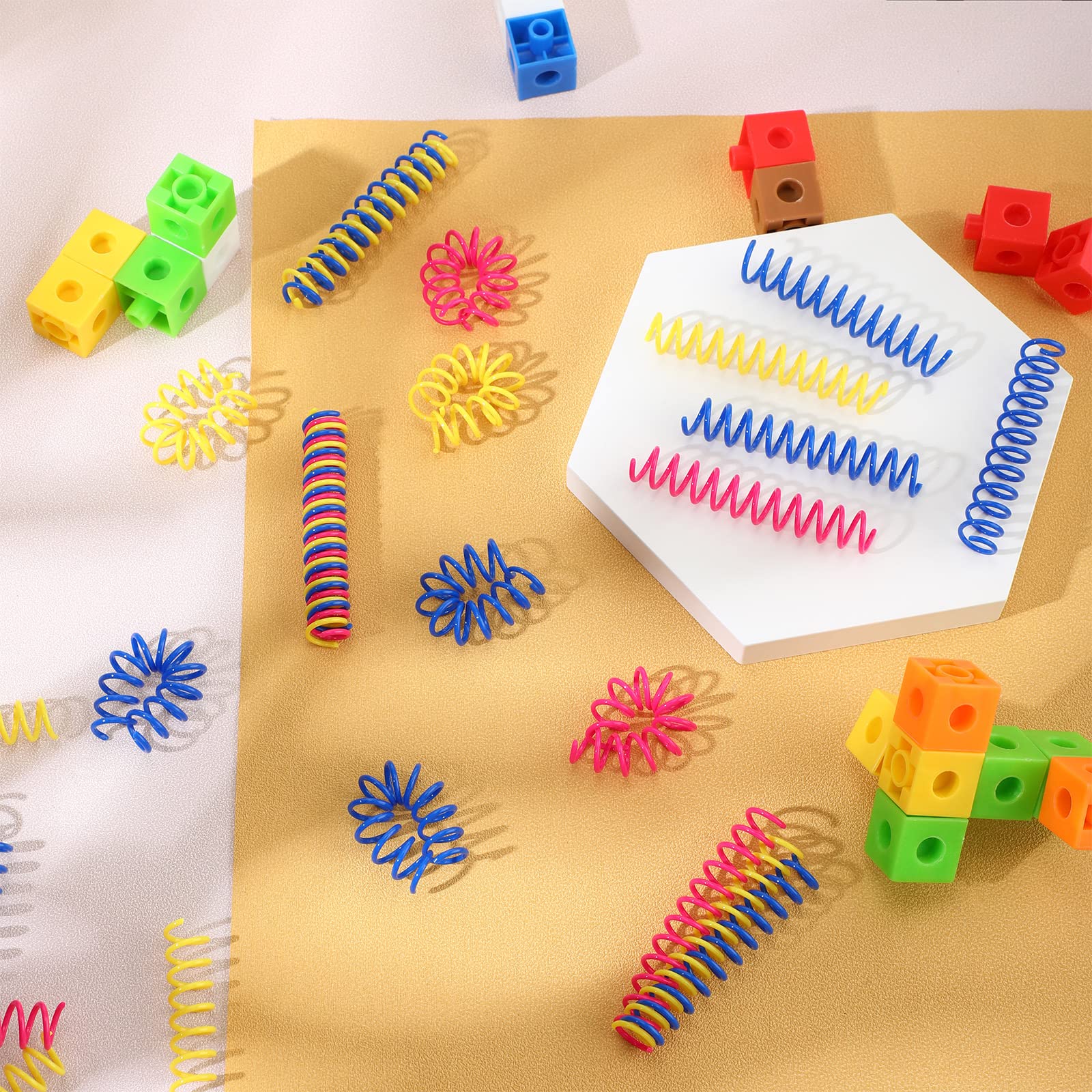 Charniol cat-spring-toy multi-color closeup illustrating safe, engaging play.