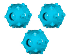 Chase 'n Chomp knobble 3-pack squeaker ball ready for fetch and interactive play