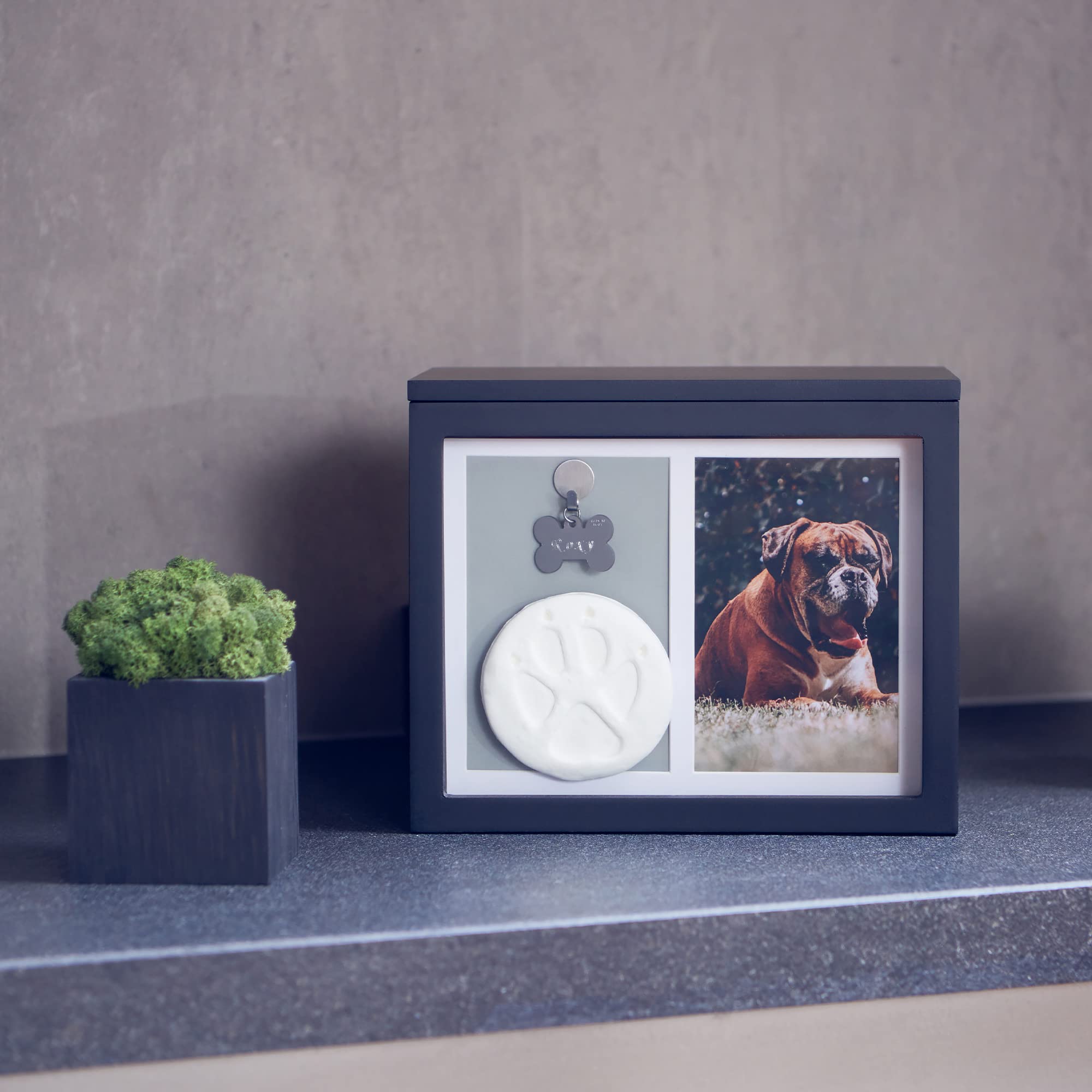 Chasing Tails inside-rack keeps the keepsake memory neat and accessible.