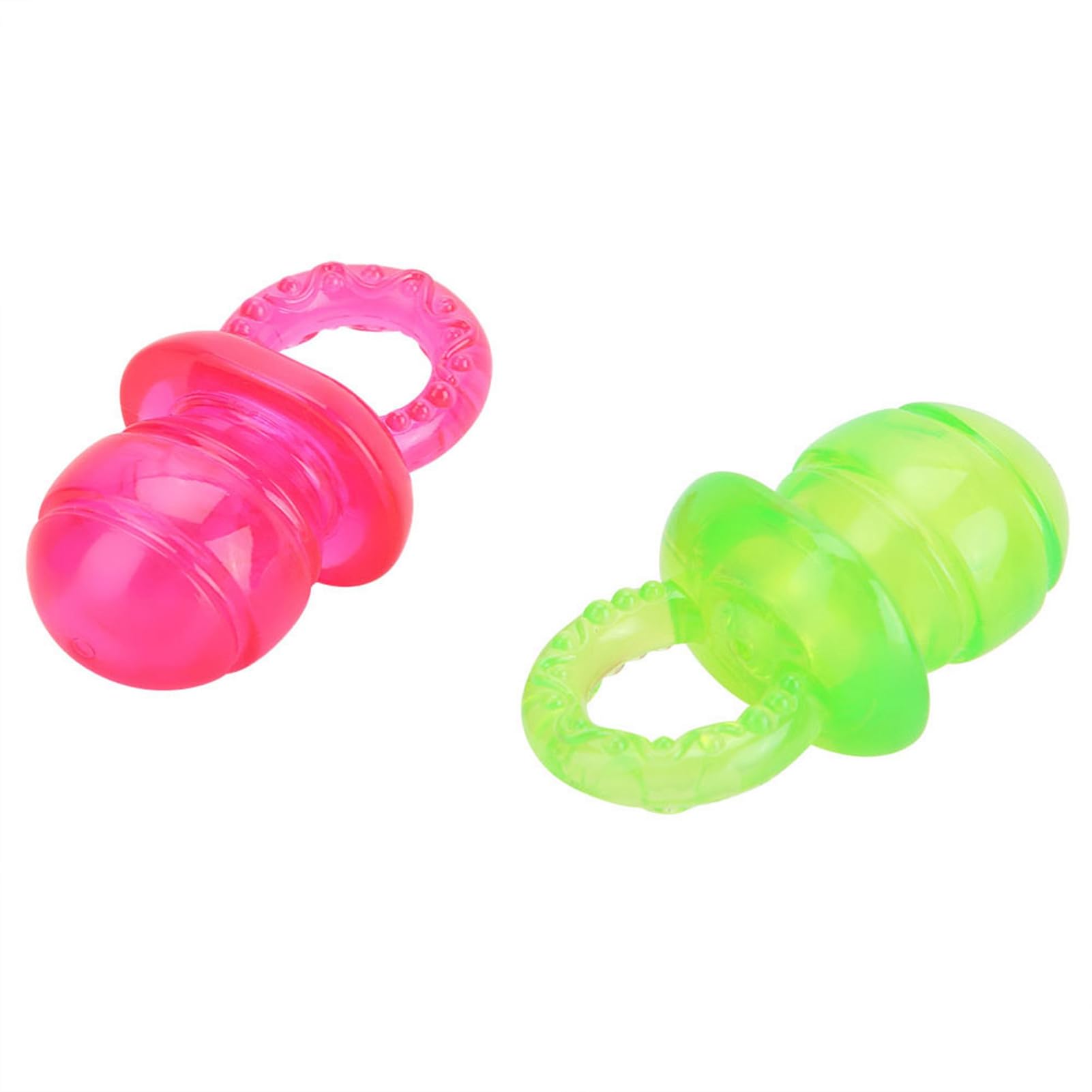 Chazcool puppy pacifier in use shows chewing play stimulating curiosity