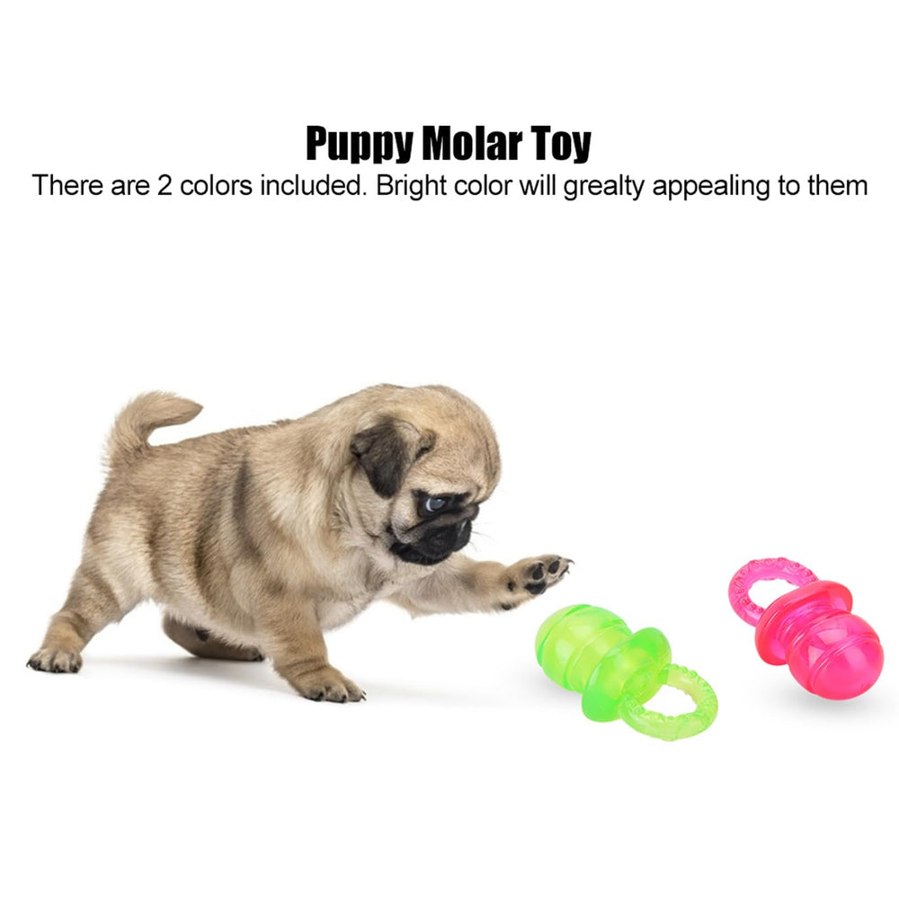 Chazcool puppy pacifier packaging contents highlight two-piece set